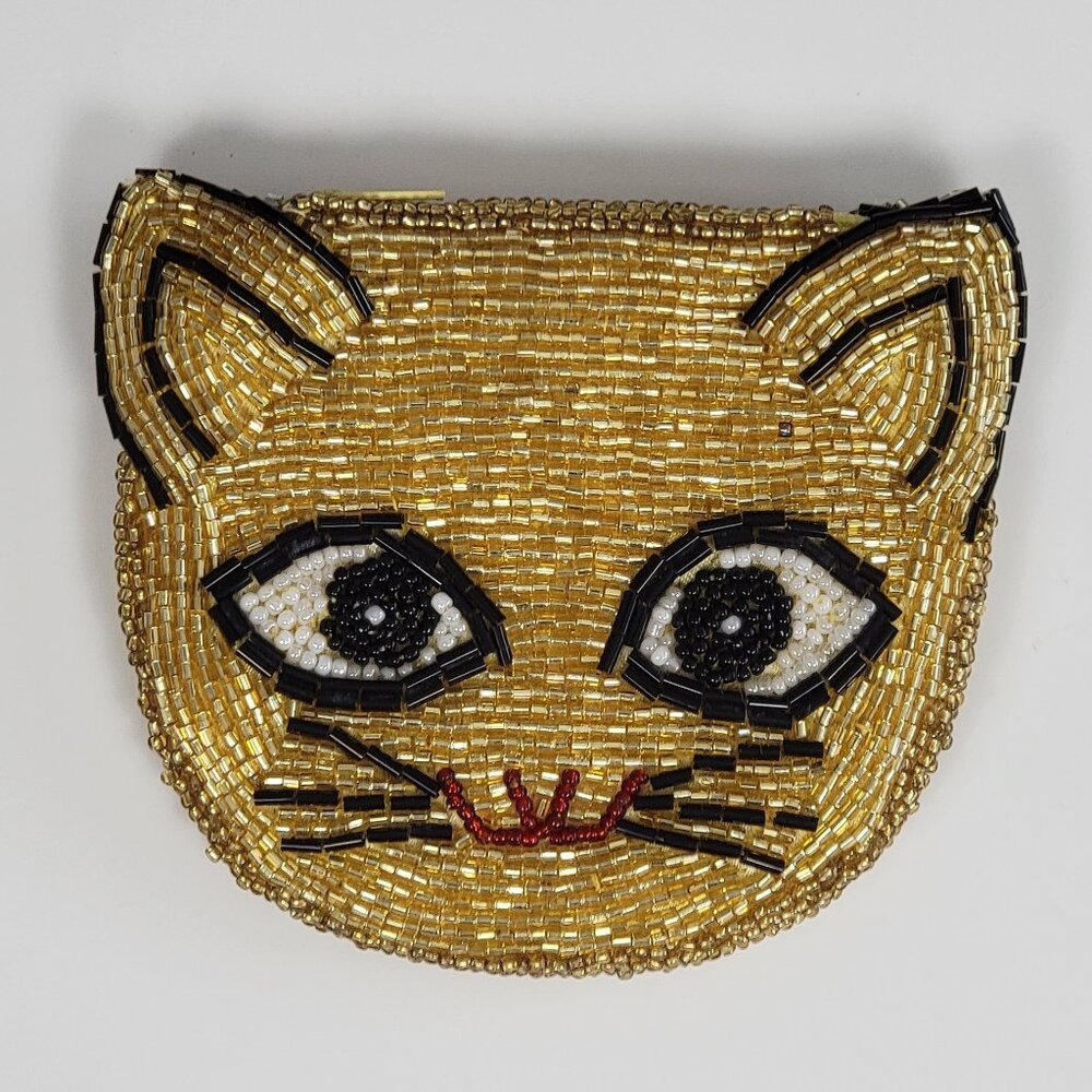 Urban Outfitters Beaded Cat Coin Purse - Picture 2 of 10